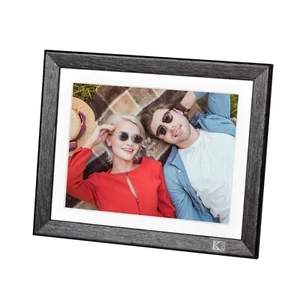 Kodak WiFi-Enabled Digital Photo Frame 9.7 inch 32GB with 2K res. (Rustic Wood) - Picture 1 of 17