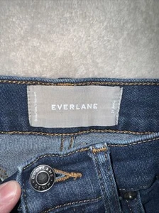 Everlane Jeans Size 27 Womens Blue Mid Rise Ankle Denim Stretch Skinny Leg - Picture 1 of 6