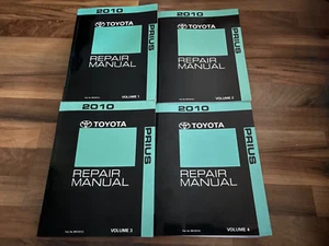 2010 TOYOTA PRIUS Service Shop Manual Set (4)_OEM Repair Workshop_CLEAN_VGC! - Picture 1 of 6