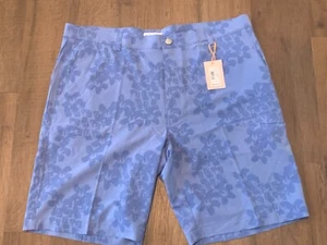 NWT Men's 38 Peter Millar Shackleford Shorts Abstract Floral Crown Sport Hybrid - Picture 1 of 4