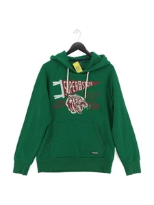 Superdry Men's Hoodie L Green Graphic Cotton with Polyester Pullover - Picture 1 of 6