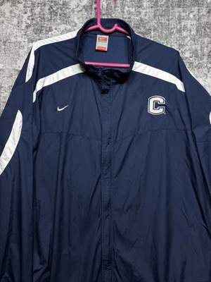 Vintage 90’s Nike Fit Storm UCONN Huskies Mens XXL Navy Windbreaker Full Zip - Image 1 of 4