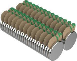 Magnetpro 50 Stück Selbstklebende Magnete 8X1Mm Mini Klebemagnete Paarweise Magn - Bild 1 von 6
