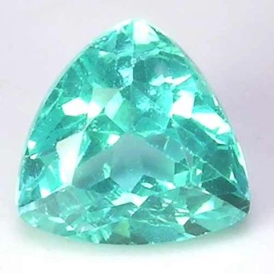 ¡ESPIRITUAL! GEMA APATITA CORTE BILLÓN BRASILEÑO VERDE PAVO REAL NATURAL 1,4 CT Foto 1 de 3
