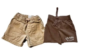 Lot Of 2 Boys Shorts, Size 12-18 Month, Gently Worn, Old Navy & Children’s Place - Picture 1 of 4