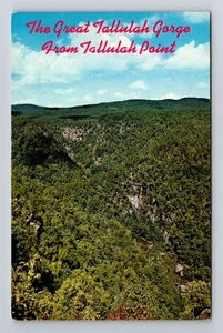 Tallulah Point, GA-Georgien, Tallulah Schlucht Antik, Vintage Souvenir Postkarte - Bild 1 von 2