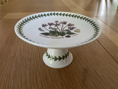 Portmeirion Botanic Garden Cyclamen Mini Cake Stand 6in Boxed Unused - Image 1 of 4