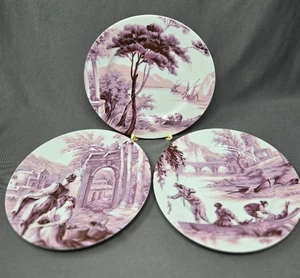 Set 3 Martha Stewart Toile Salad / Dessert Plates - Picture 1 of 8