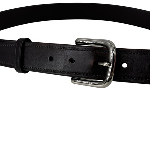 Coach Vestito Pelle Marrone Fibbia Cintura Uomo TG 38" Casual Graffetta Armadio Lavoro