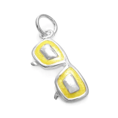 Gafas de sol de plata de ley 925 con esmalte brillante (6 colores) Foto 1 de 4