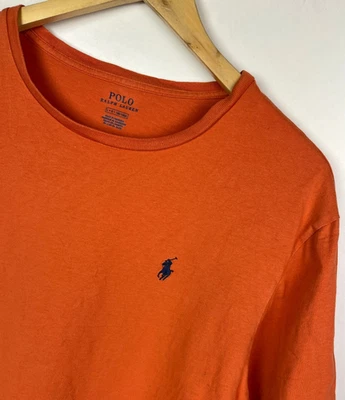 RALPH LAUREN T-SHIRT Size Large Men's Regular Fit Orange - Great Condition - Image 1 of 4