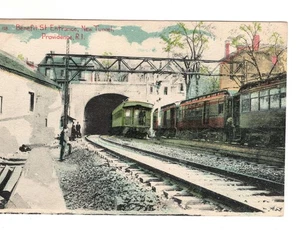 Benefit St Entrada Nuevo Túnel Tren Providence Rhode Island Tarjeta Postal RI De Colección - Imagen 1 de 2