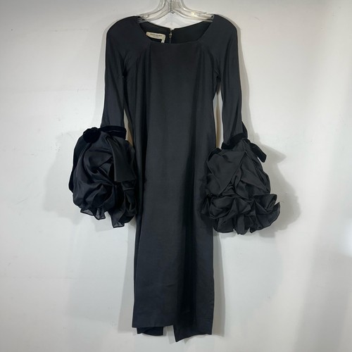 SAINT LAURENT (YSL) Abito Yves Saint Laurent Vintage Autunno 2002 Tom Ford Epoca Seta Organza Arruffato S