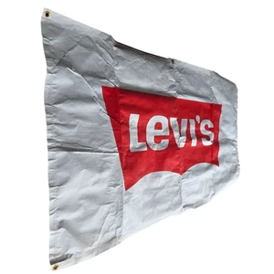 Vintage Levi Banner Red Logo 57" x 34" - Picture 1 of 13