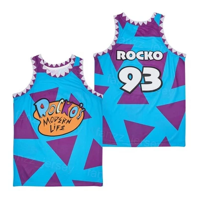 Rocko's Modern Life Nickelodeon 1993 Rocko Rocky Cartoon XL XXL 2XL Movie Jersey - Image 1 of 4