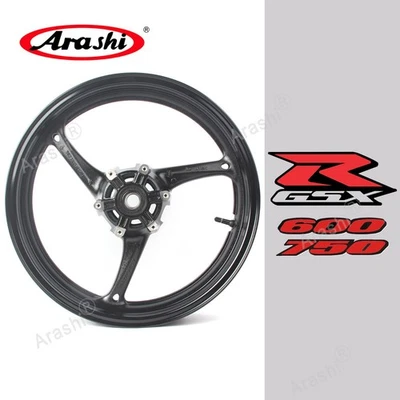 Llanta delantera eje 25 mm para Suzuki GSXR600 GSXR750 2008-2010 Arashi 17x3,5"" Foto 1 de 4