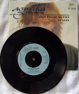 abba AGNETHA FALTSKOG The Heat Is On / MAN  7" single 1983 UK EX! - Picture 1 of 4