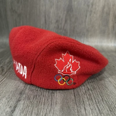 ROOTS ATLETISMO CANADÁ POLAR OLÍMPICOS NEWSBOY GORRA SOMBRERO BOINA TALLA MEDIANA Foto 1 de 4