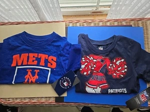 2 T Shirts New England Team Apparel Cheerleader blau Gr. 3T Neu mit Etikett & Mets - Bild 1 von 7