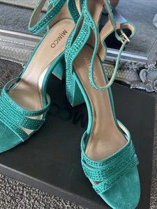MIMCO Size 42 Jewel Green Opulent Sandal RRP $249 NEW - Picture 1 of 9