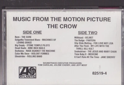music from the motion picture the crow  cassette promo the cure nine inch nails - Image 1 of 2
