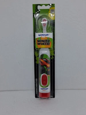 Cepillo giratorio Monster Truck cepillo de dientes eléctrico para niños, alimentado por batería, cerdas suaves Foto 1 de 4