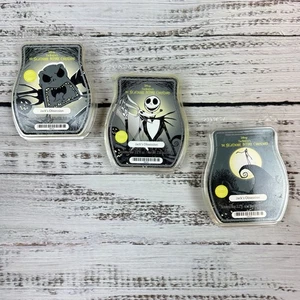 Scentsy Wax Bars Jacks Obsession Nightmare Before Christmas Lot Of 3 Sold Out - Picture 1 of 7