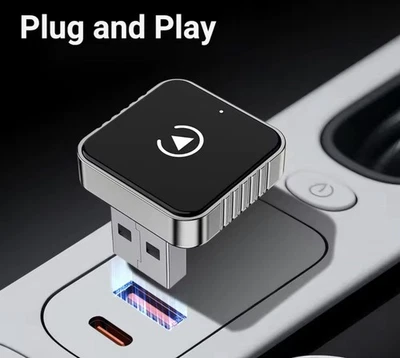 Adattatore Wireless CarPlay  Android Auto Universale USB + Type-C - iPhone - Immagine 1 di 3