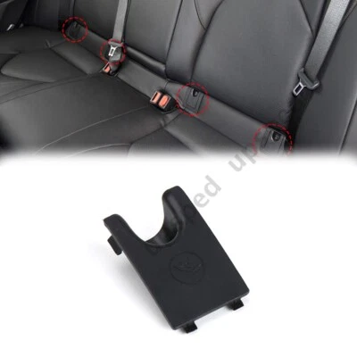 Black Car Rear Child Seat Hook Anchor ISOFix Cover Cap For Toyota Camry Avalon - Image 1 of 4