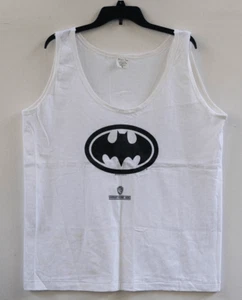 Batman Tanktop neu ohne Etikett Promo DC Comics Warner Heimvideo weiß Größe L - Bild 1 von 5