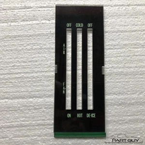 NEW 69 Camaro/69- 70 Nova HEATER Control GREEN LETTERED LENS Non-A/C Heat - Bild 1 von 2