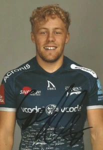 VERKAUF HAIE RUGBY UNION: GUS WARR SIGNIERT 6x4 PORTRAITFOTO + COA - Bild 1 von 1