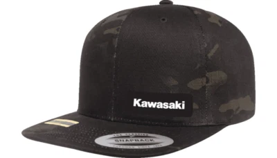 NEW FACTORY EFFEX 27-86104 Kawasaki Camo Snapback Hat - Black Camo - MOTORCYCLE - Image 1 of 2