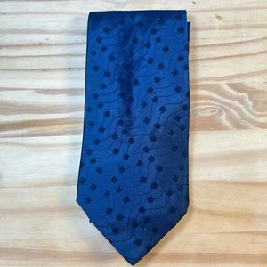 Corbata de seda Dolce & Gabbana Cravette azul marino hiedra - Imagen 1 de 9