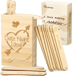 60 Date Idee Notturne per Coppie Coppie Giochi Data Legno Idea Box Attività - Foto 1 di 12