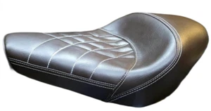 Siège Royal Enfield Low Rider Marron Sur Mesure Pour Motos Classic 350cc 500cc - Photo 1/5
