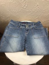Aeropostale Cropped Jeans Capris size 3/4 Denim Pants Blue Pedal Pushers 3 4 