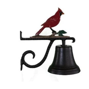Montague Metal Products CB-1-25-NC Cast Bell With Natural Color Cardinal Orna... - Picture 1 of 1