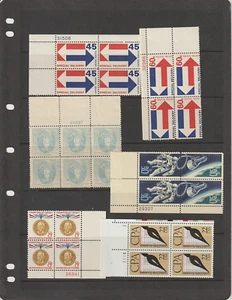 6 Bloques de Placas EE. UU. Gandhy CPA Entrega Especial Gemini Space Walk Virginia Dare NN - Imagen 1 de 1