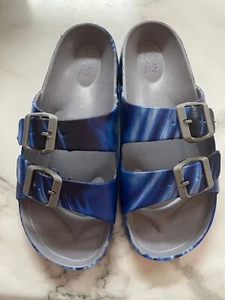 Boys Multi Blue Splash Sandals - Picture 1 of 4