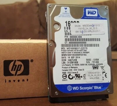 HP DESIGNJET T790 T1300 T2300 HARD DRIVE DISK HDD & FW CR650-67001 / CR647-67028 - Image 1 of 4