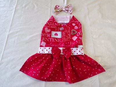 Vestido perro mascota, San Valentín, Be Mine, Grande para razas pequeñas**(leer detalles) Foto 1 de 4
