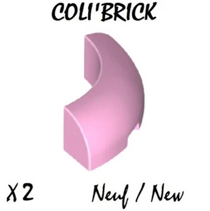 Lego 65617 - 2x Steine Brick Round Corner 3x3x1 - Rosa / Bright Pink - NEU - Bild 1 von 1