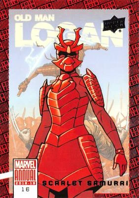 SCARLET SAMURAI 2018-2019 MARVEL ANNUAL (Upper Deck 2019) BASE Trading Card #16 - Image 1 of 2