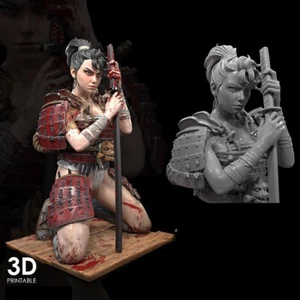 1/24 1/18 Warrior Kinjo Unpainted Unassembled 3D Printing Model Garage Kits - Picture 1 of 1