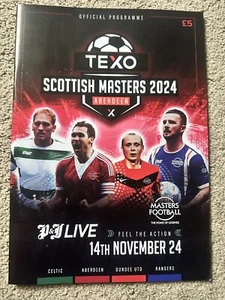 Scottish Masters 2024 Official Programme 14/11/24 2024-2025 Aberdeen - Picture 1 of 2