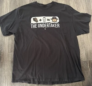 WWF Undertaker Emoji Legends WWE Authentic Black T-Shirt Mens Size XXL - Picture 1 of 4
