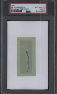 Muhammad Ali Signed Cut PSA/DNA Authenticated - Picture 1 of 2