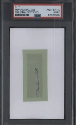 Muhammad Ali Signed Cut PSA/DNA Authenticated - Image 1 of 2
