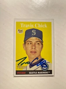 Seattle Mariners TRAVIS CHICK Signed Card - Picture 1 of 1